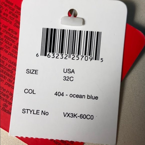 Swim bra size 32C ocean blue - Picture 7 of 9